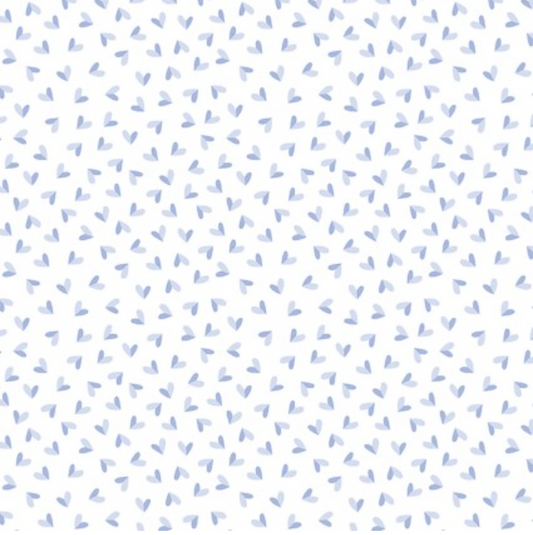 Happy Hearts - Happy Heart Blue 16164-53 by Benartex