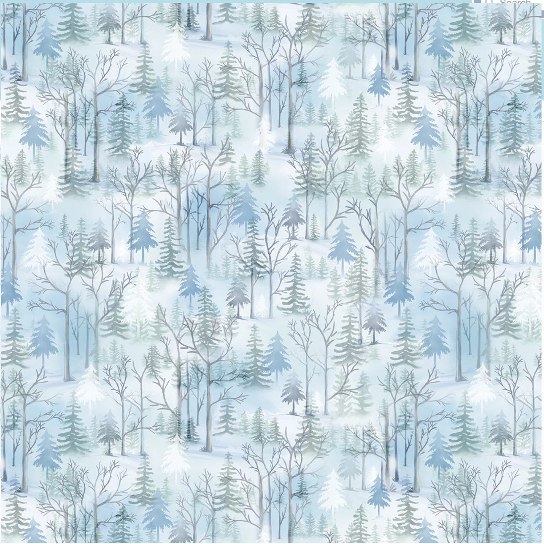Woodland Wonderland - Pine Woodland Lt. Blue 14988-53 by Benartex