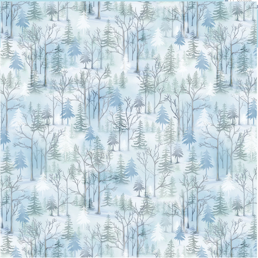 Woodland Wonderland - Pine Woodland Lt. Blue 14988-53 by Benartex
