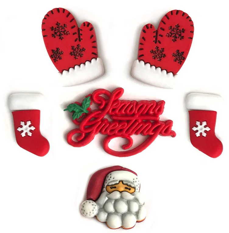 Buttons Galore - Christmas Collection - Seasons Greetings