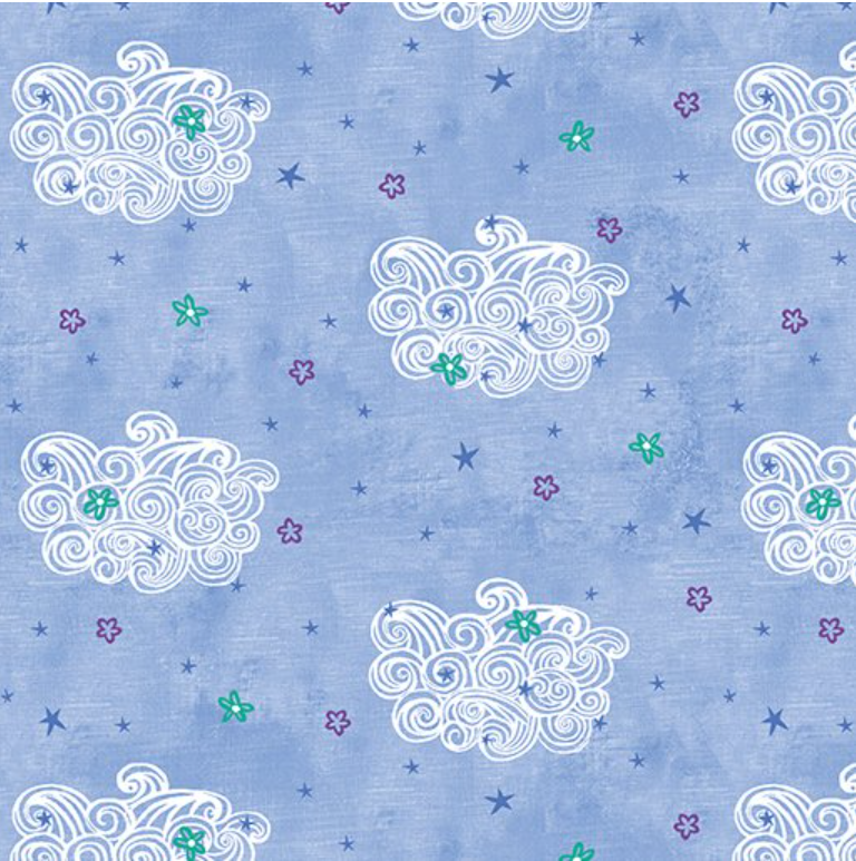 Dreamers - Fantasy Cloud Light Royal By Benartex