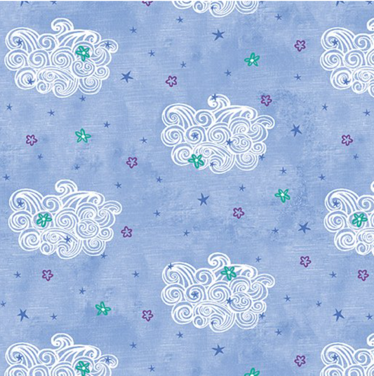 Dreamers - Fantasy Cloud Light Royal By Benartex
