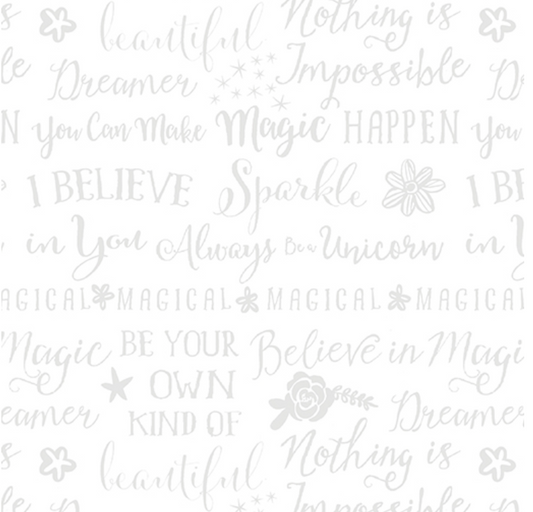 Dreamers - Dreamers Words White on White 13412P-09 by Benartex