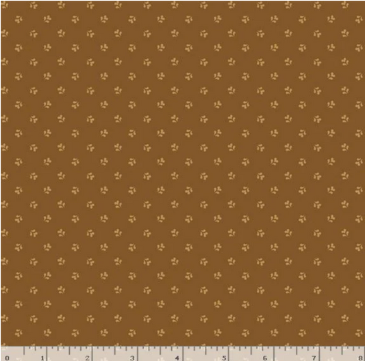 Carrie's Caramels Cream - Heart Flower Cocoa R101029D by Marcus Fabrics