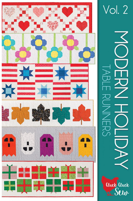 Modern Holiday Table Runners Pattern Vol. 2 by Cluck Cluck Sew