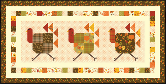 Turkey Trot 5" Stacker Table Runner Pattern by Pieces from My Heart