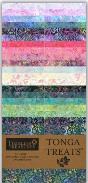 Tonga Treats Batiks - Mayfair - 40 2 1/2" Strips by Timeless Treasures