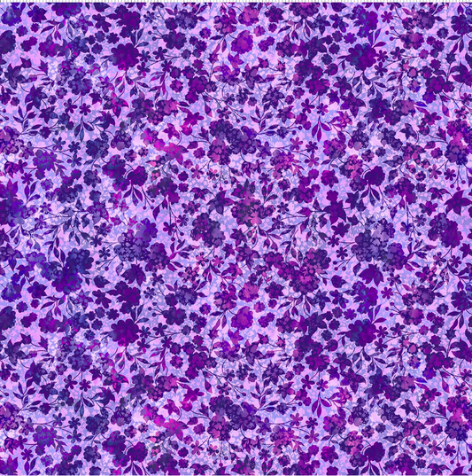 Allure - Purple Flower Vines 5ALR-3 by Jason Yenter for In the Beginning Fabrics