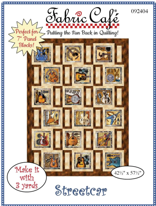 Fabric Cafe - Streetcar - 3 Yard Quilt