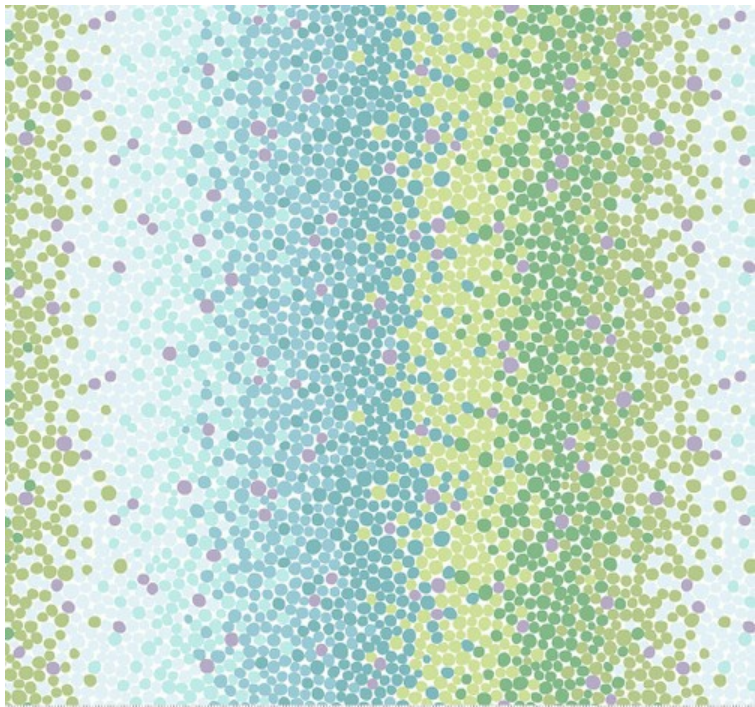 Neighborhood Association - Aqua Green Ombre Dots 8427-16  by Studio E Fabrics
