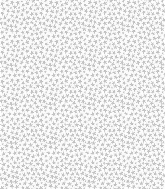 Safari Lullaby - White Stars on White 36269 100 by Wilmington Prints