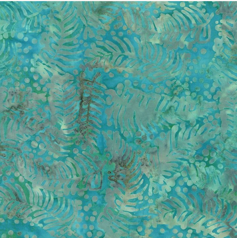 Tonga Batiks - Swoon Tropical Ferns B3648 by Timeless Treasures