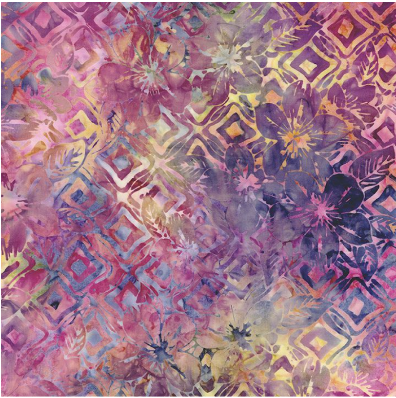 Tonga Batiks - Hibiscus Floral Butterfly B2400 by Timeless Treasures