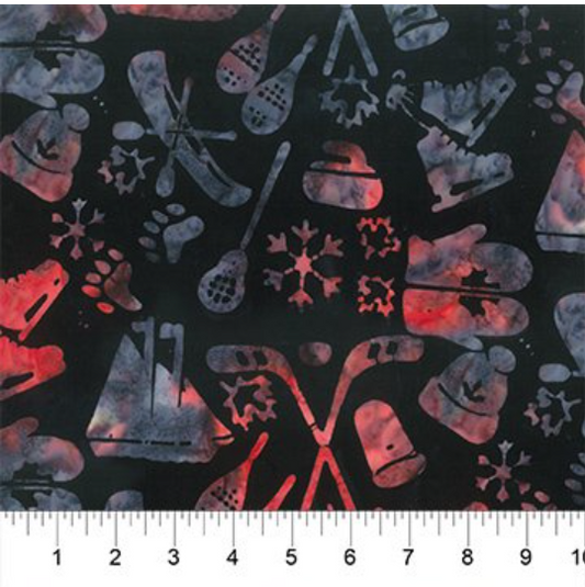 Outdoor Adventure - Tossed Sports Black 83300-99 by Banyan Batiks