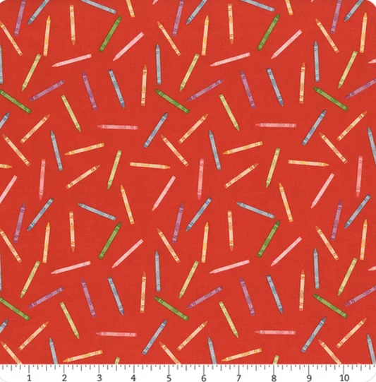 Get Your Cray-On With Crayola by Crayola C15412-Red by Riley Blake Designs
