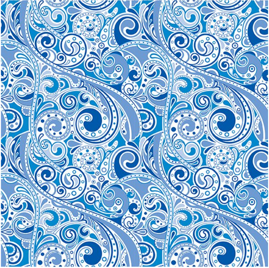 Wonders of the Ocean - Sea Swirls by Jason Yenter for In the Beginning Fabrics