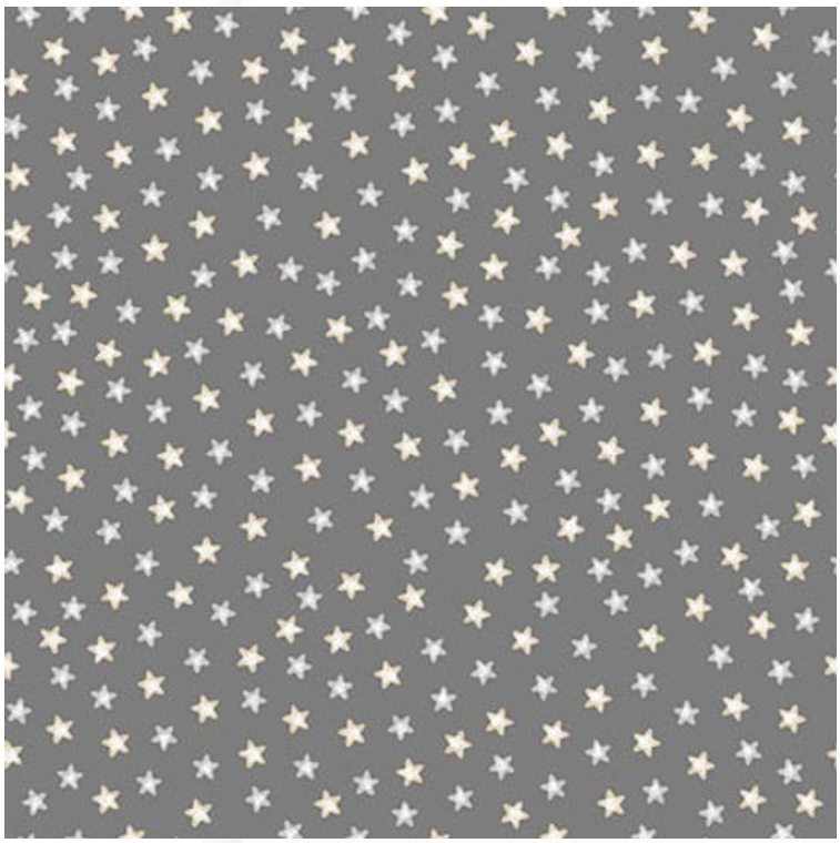 Moonlit Dreams - Tossed Stars Granite 8031 by Studio E Fabrics
