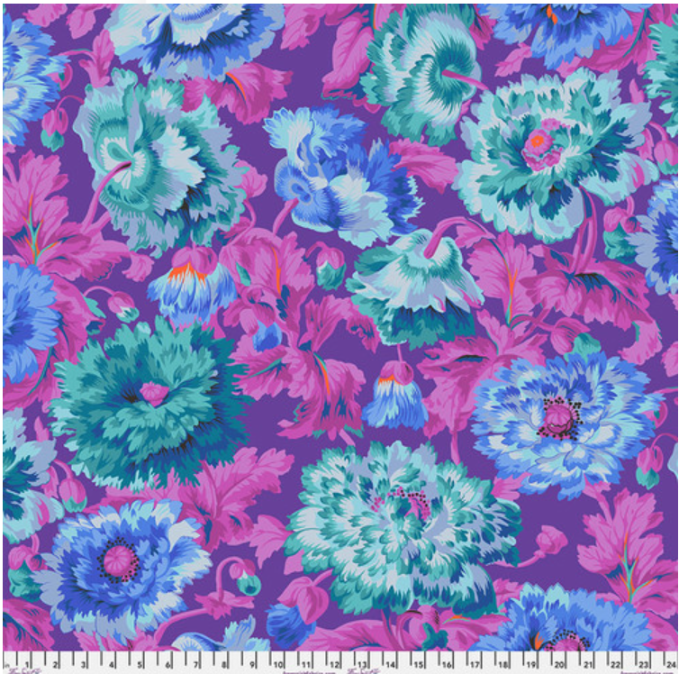 Kaffe Fassett August 2025 - Rosemany Blue PWPJ134 by Free Spirit