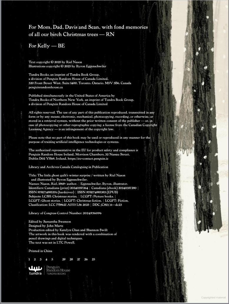 The Little Ghost Quilt's Winter Surprise by Riel Nason