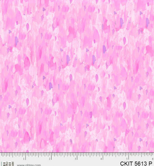 Painted Texture - Crazy Kitties CKIT05613-P Pink PB091225 by P&B Textiles