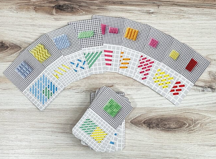 Needlepoint - A Modern Stitch Directory in 50 Cards by Emma Homent