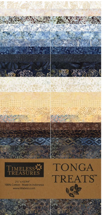 Tonga Treats Batiks - Luna - 40 - 2 1/2" x 43/44" Strips by Timeless Treasures