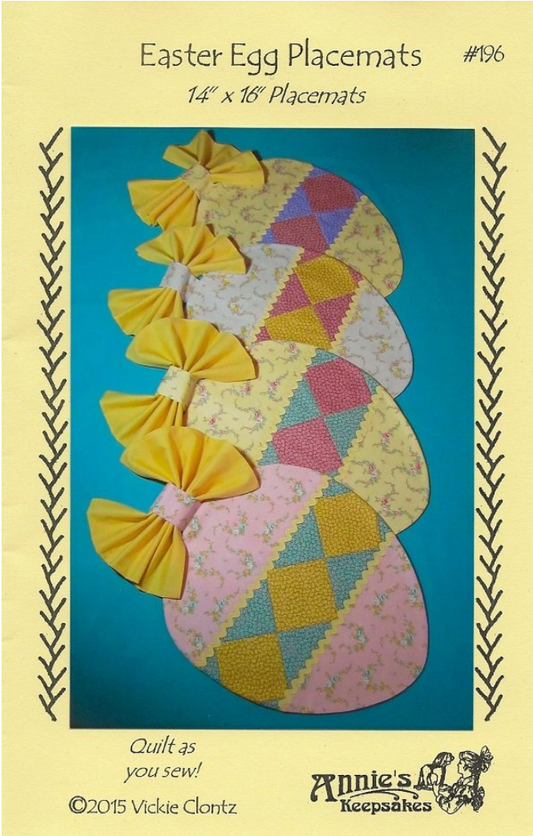 Easter Egg Placemats - Pattern by Vickie Clontz for Annie's Keepsakes