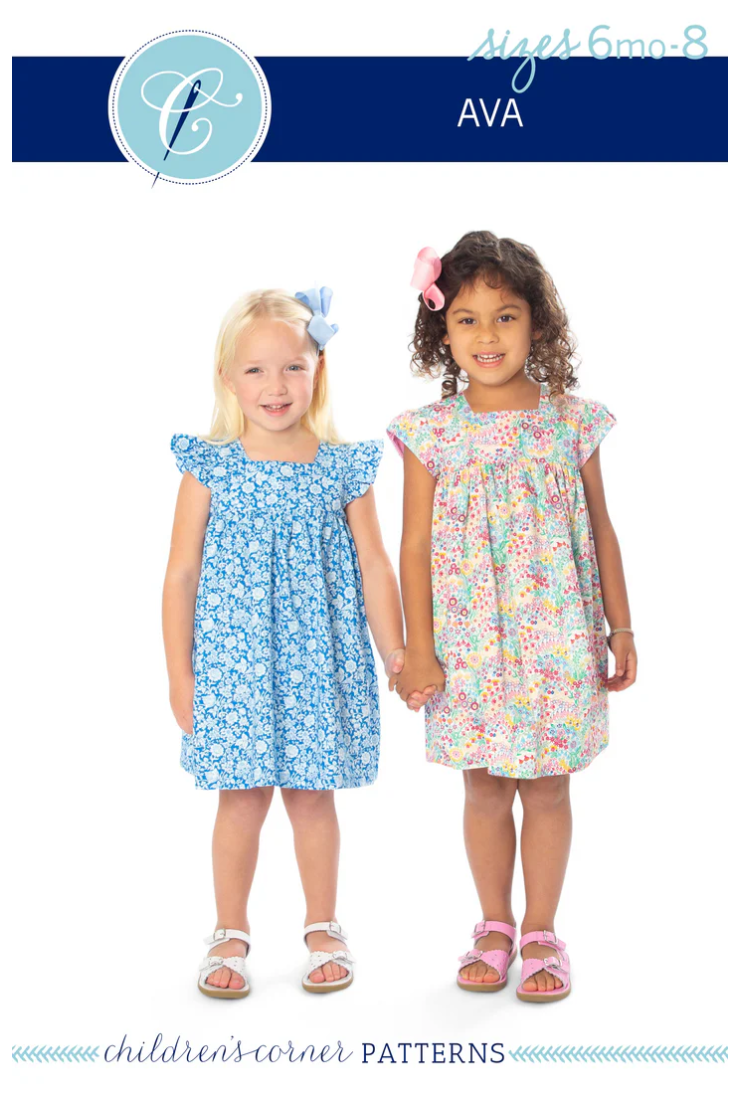 Ava Dress Sizes 6mo-8 by Children's Corner Patterns