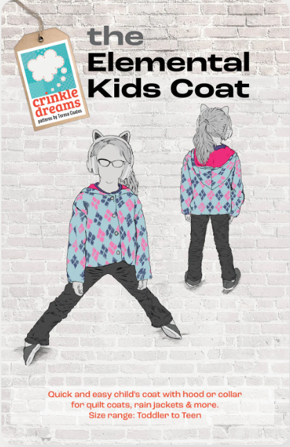 The Elemental Kids Coat - Crinkle Dreams Patterns by Teresa Coates