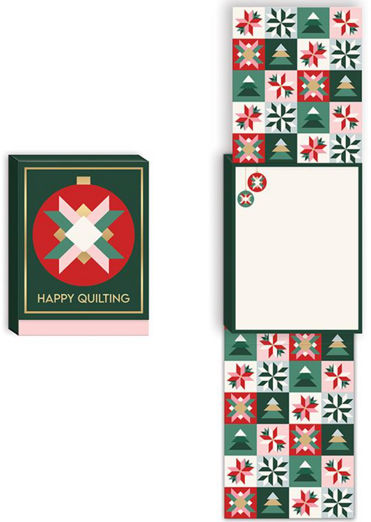 Notepad by MODA - Christmas Quilts - Happy Quilting