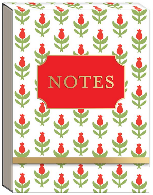 Notepad by MODA - Buon Natale - Red Flower