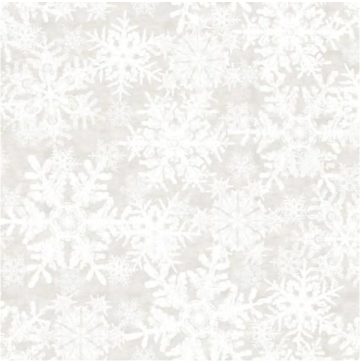 New Snow - Snowflakes on White - 11NS Col.1 by Jason Yenter for In the Beginning Fabrics