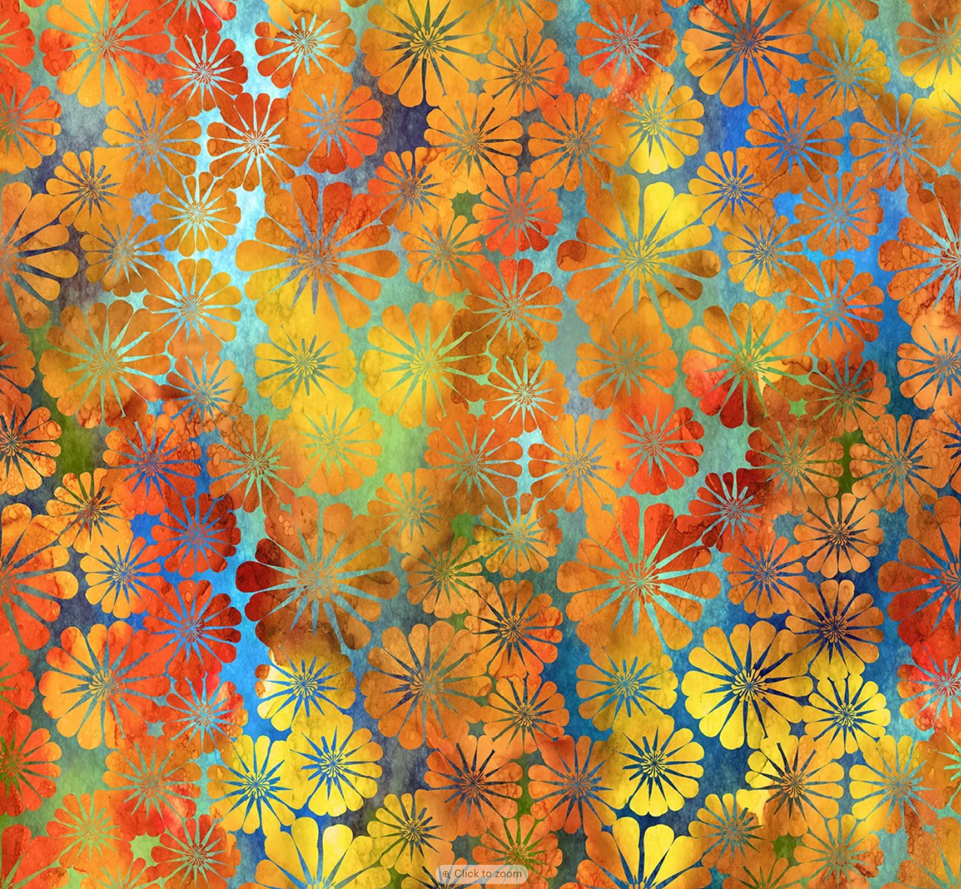 Impressions - Gold Daisy 1JYS-2 by Jason Yenter for In the Beginning Fabrics