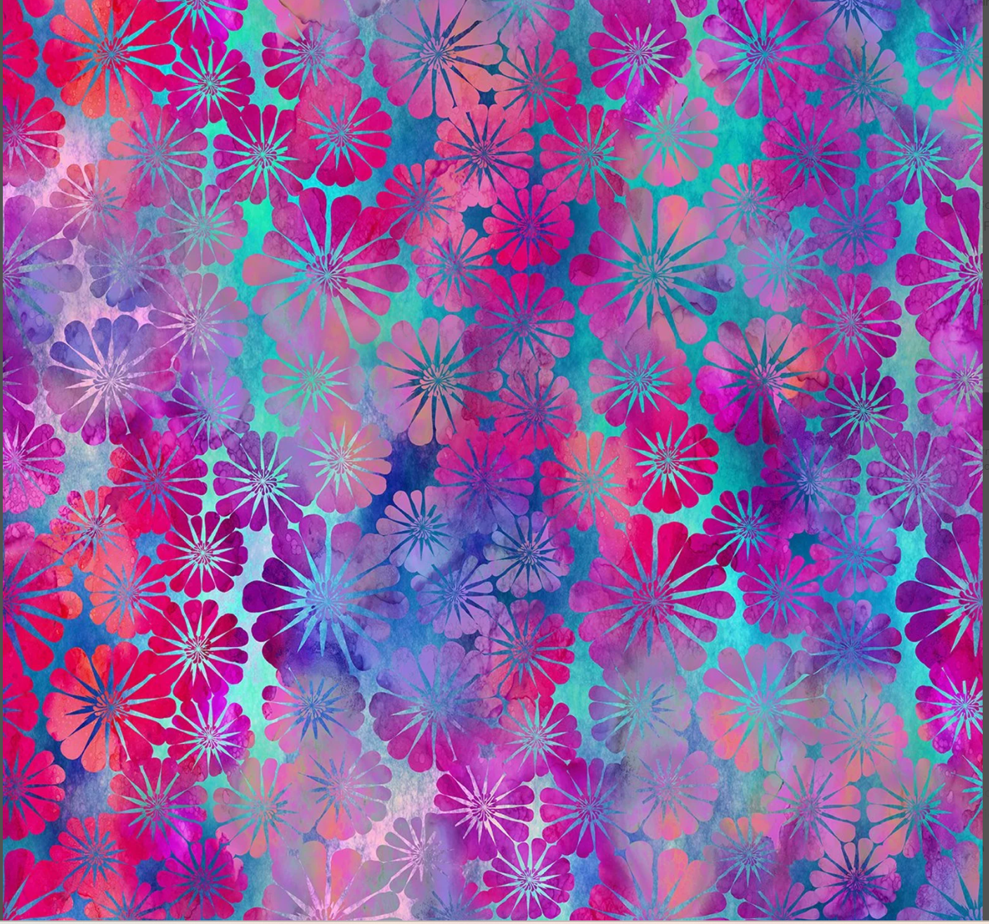 Impressions - Magenta Daisy 1JYS-3 by Jason Yenter for In the Beginning Fabrics