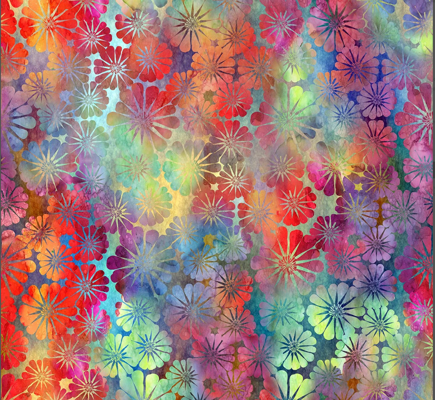 Impressions - Multi Daisy 1JYS-1 by Jason Yenter for In the Beginning Fabrics