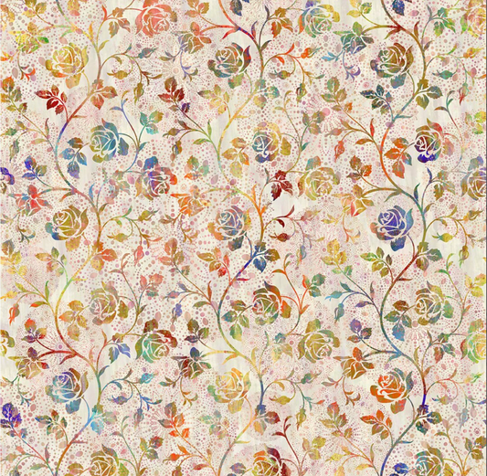 Halcyon II - Multi Roses 22HN-1 by Jason Yenter for In the Beginning Fabrics