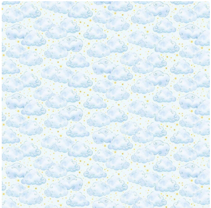 Kidz - CD3472 Clouds & Stars by Timeless Treasures