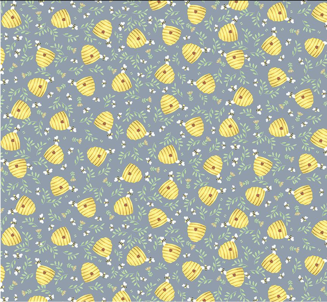 Kidz - CD3492 Honey Bear - Grey by Timeless Treasures