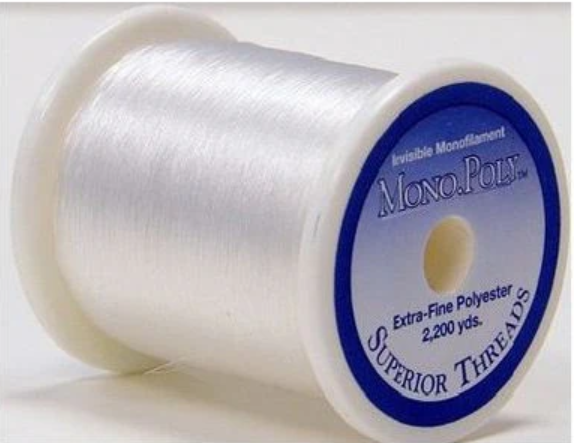 Superior Thread - Clear Mono-Poly Thread 2,000 Yds. Per Spool