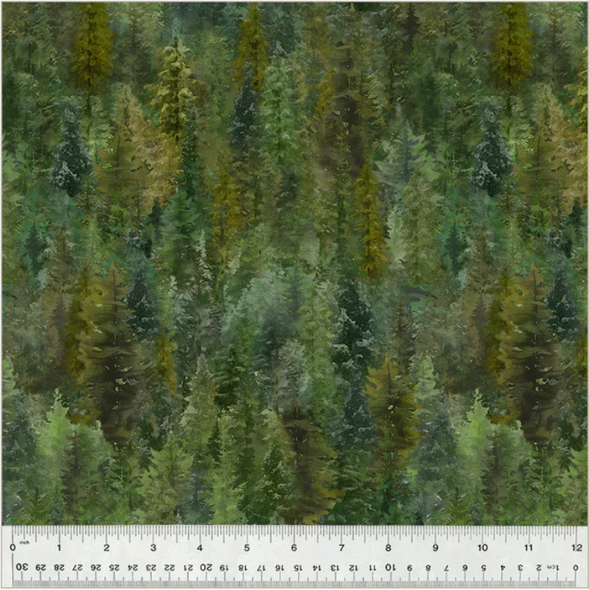 Outdoor Adventure - Pine Grove-Green 54500-5 by Windham Fabric