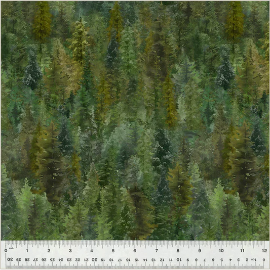 Outdoor Adventure - Pine Grove-Green 54500-5 by Windham Fabric