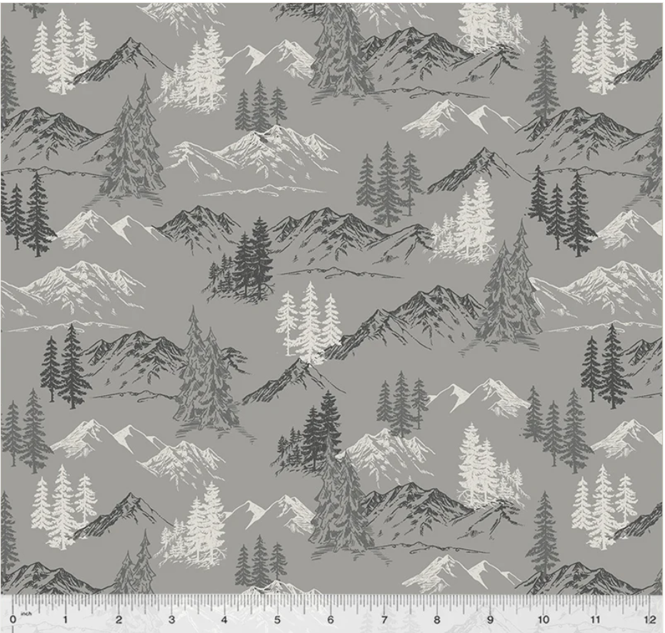 Aspen - Mountains 54043-3 Grey by Windham Fabrics