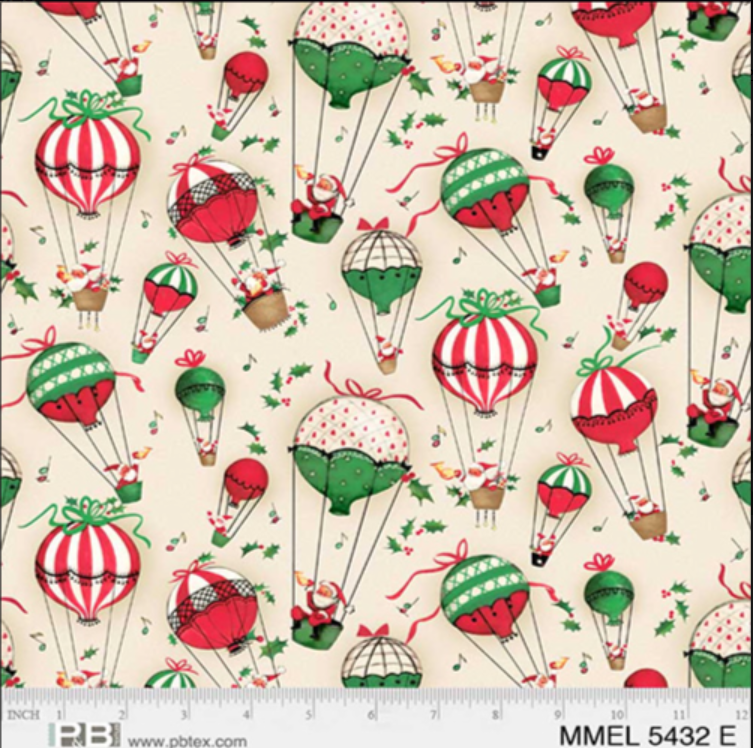 Merry Melody - Up & Away Hot Air Balloon 05432 by P&B Textiles