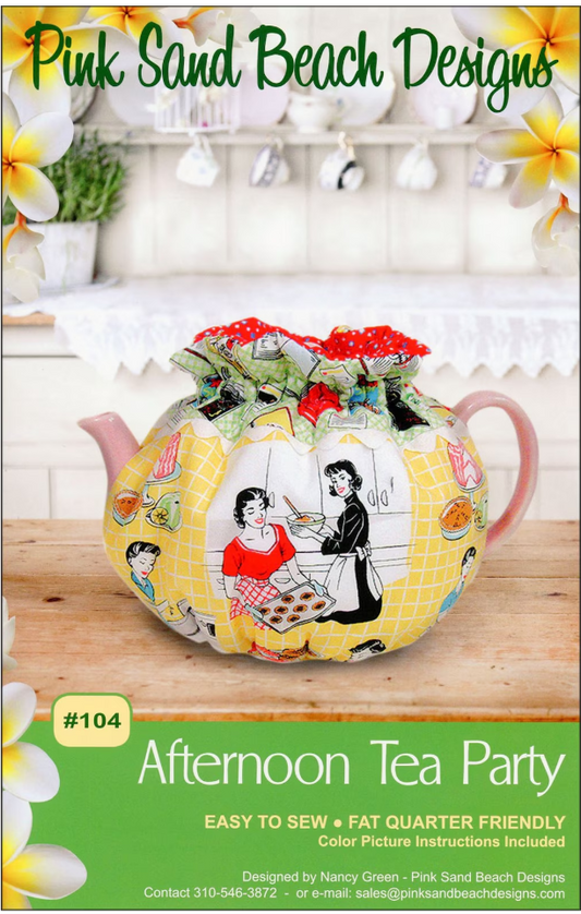 Afternoon Tea Party Pattern by Pink Sand Beach Designs