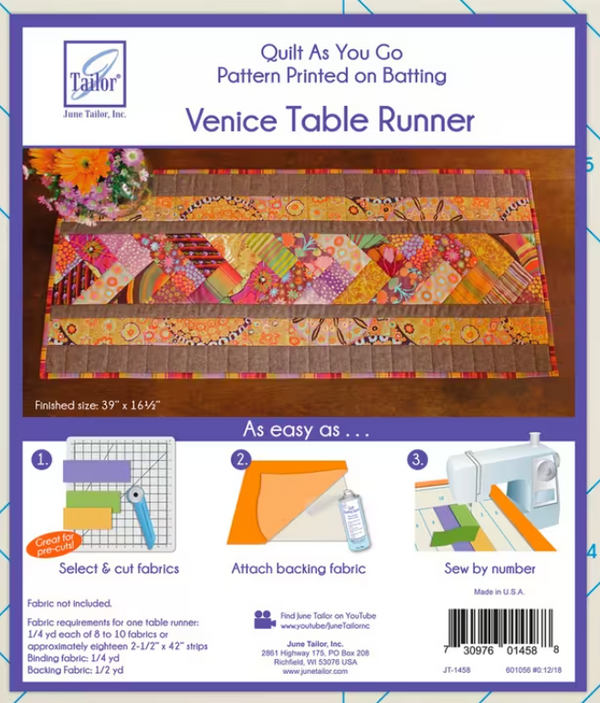 Quilt As You Go - Venice Table Runner by June Tailor – Paradise Quilting