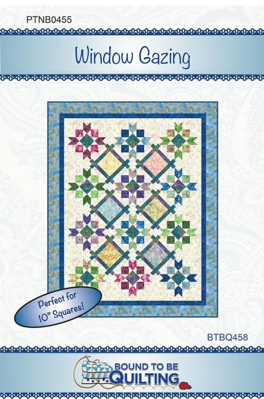 Window Gazing Quilt Pattern by Bound to Be Quilting for Banyan Batiks