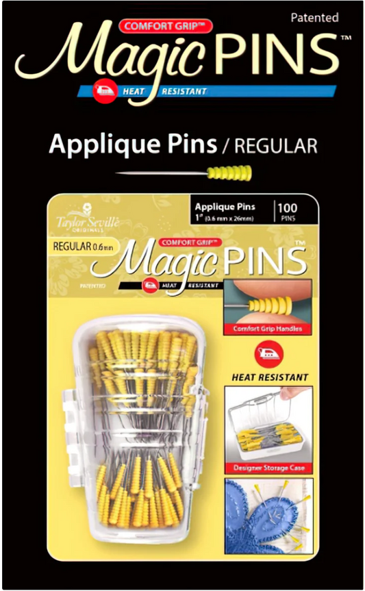 Magic Pins - Applique Pins Regular 100 count 1" 0.6