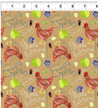 Natural State - Rhode Island 39JHU-1 by In the Beginning Fabrics