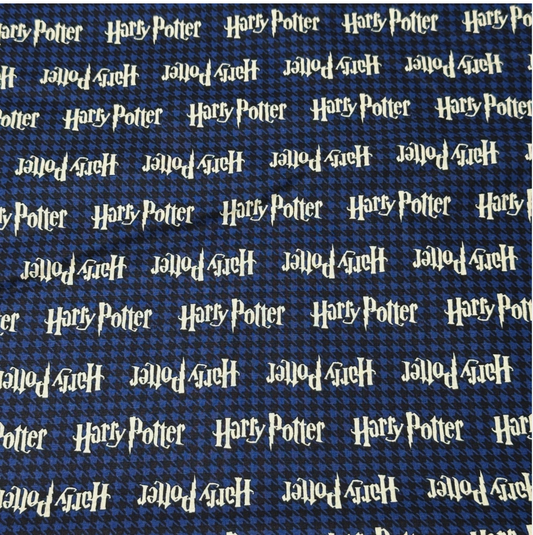 Harry Potter - Blue & Black Houndstooth 23800214WM 01 by Camelot Fabric