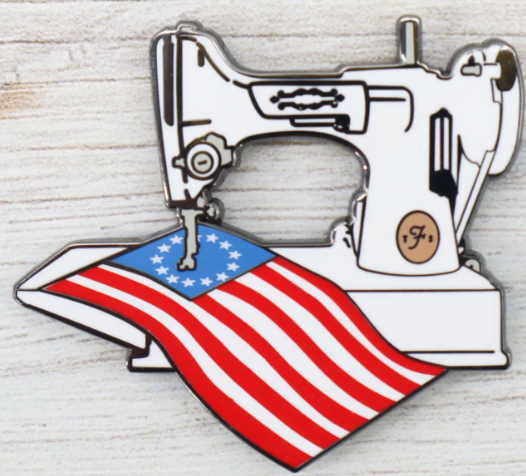 Featherweight - Pin Pal White Sewing Machines with Flag Needle Minder
